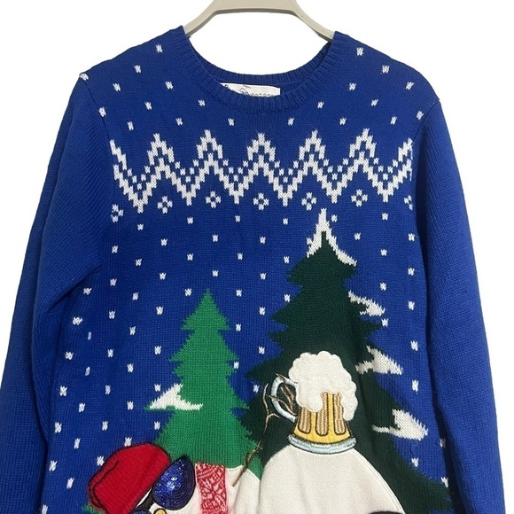 Snowman Beer Belly Ugly Christmas Sweater
Embellished Bling Medium Jolly Sweater - Picture 2 of 7